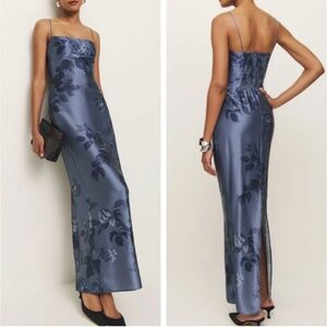 Reformation Blue Floral Maxi Dress NWOT